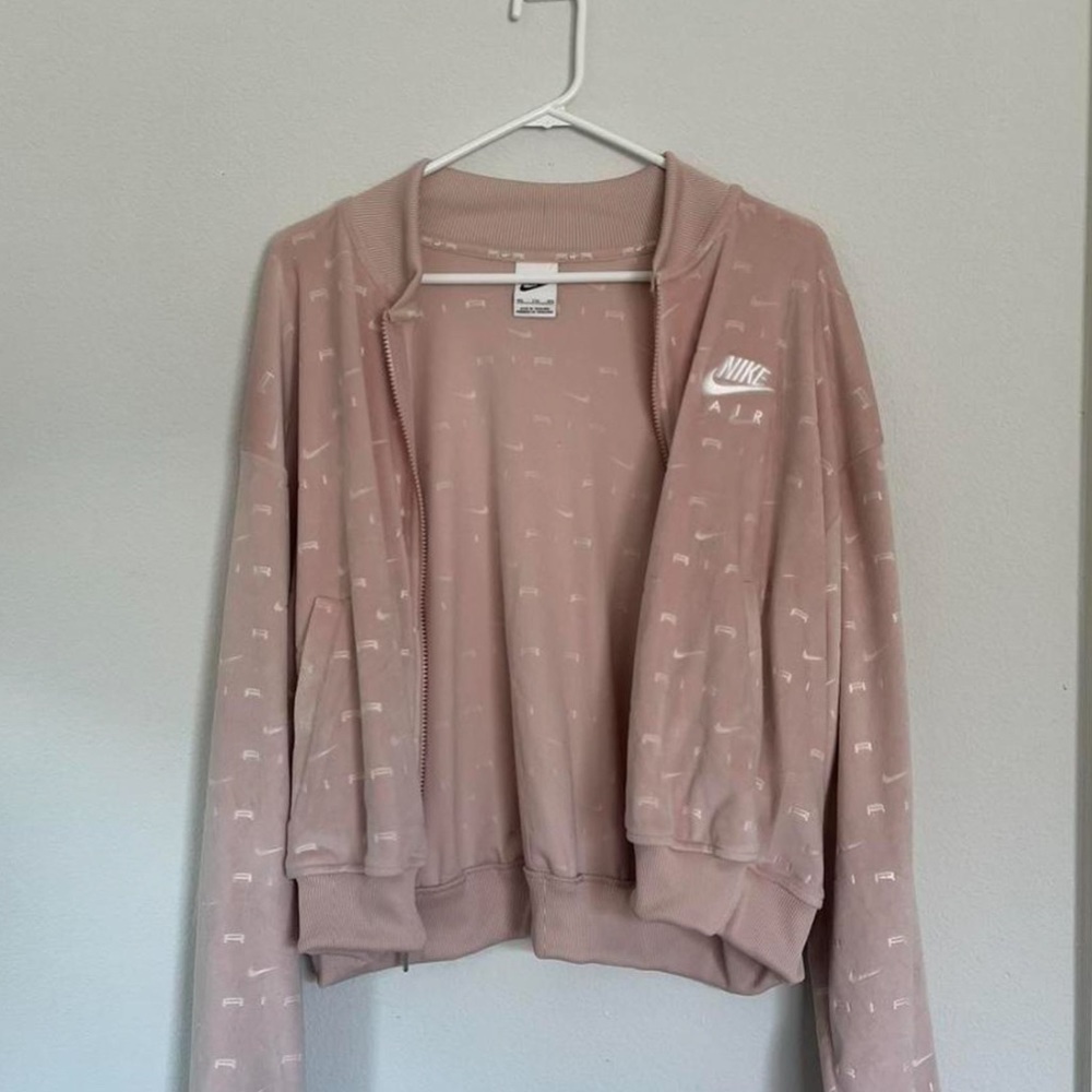 NIKE AIR velvet zip up jacket